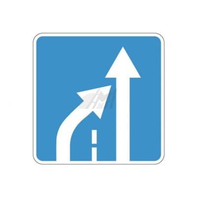 купить дорожный знак 5.15.5д, 5.15.6д Конец полосы в Ангарске